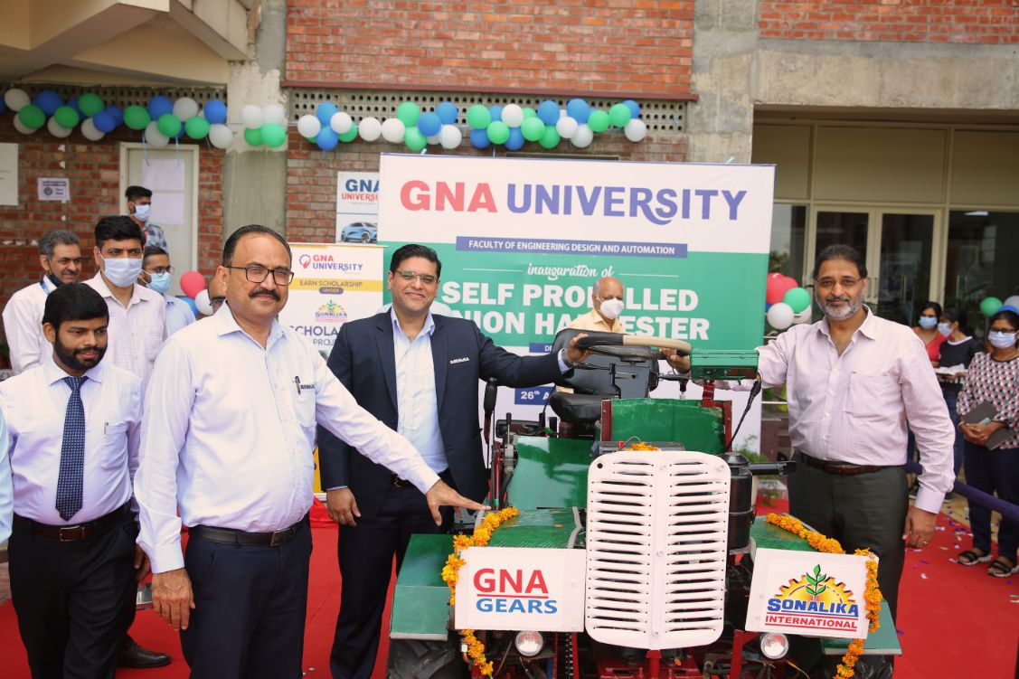 GNA University inaugurates the Self-Propeller Onion Harvester