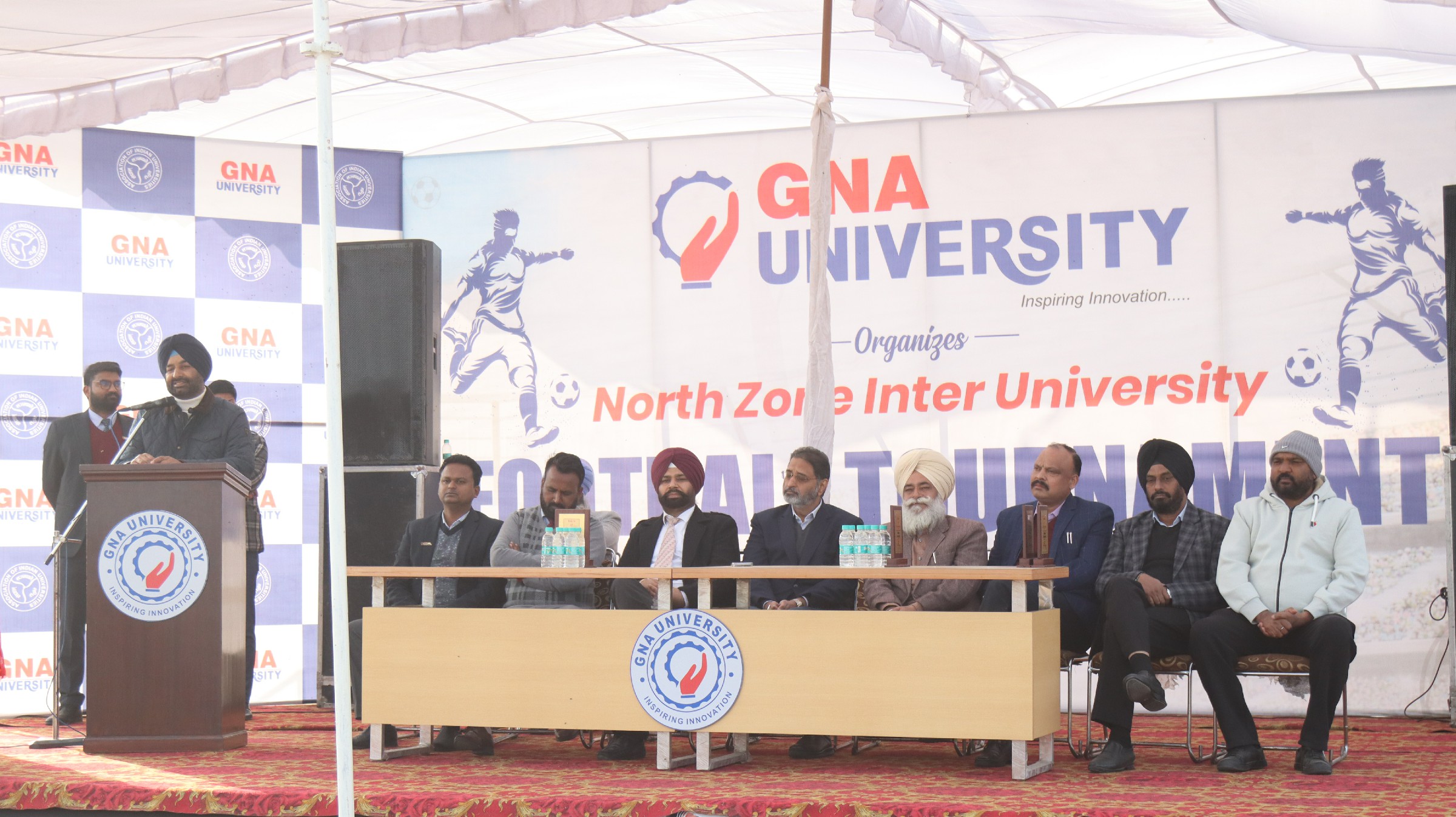 GNA University organized AIU North Zone Inter University Football Tournament