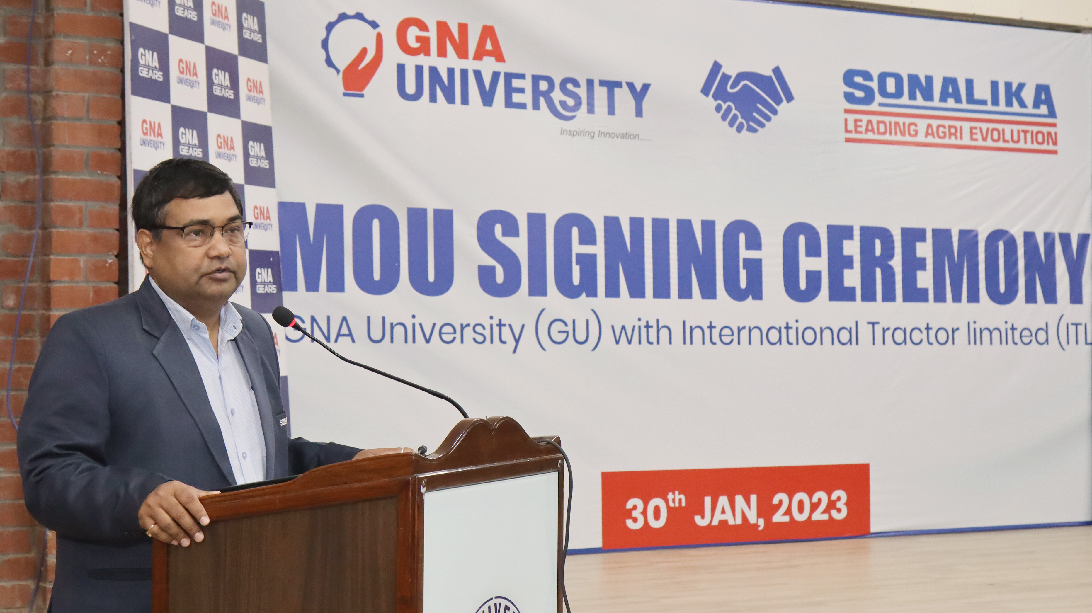MOU between GNA University and International Tractors Limited (ITL), Sonalika