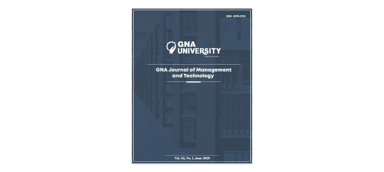 GNA Journal of Management & Technology 2020